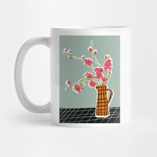 Rustic Vase of Flowers Mug